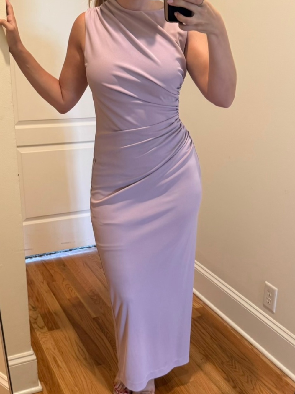 NWT Zara Mauve Midi Dress
